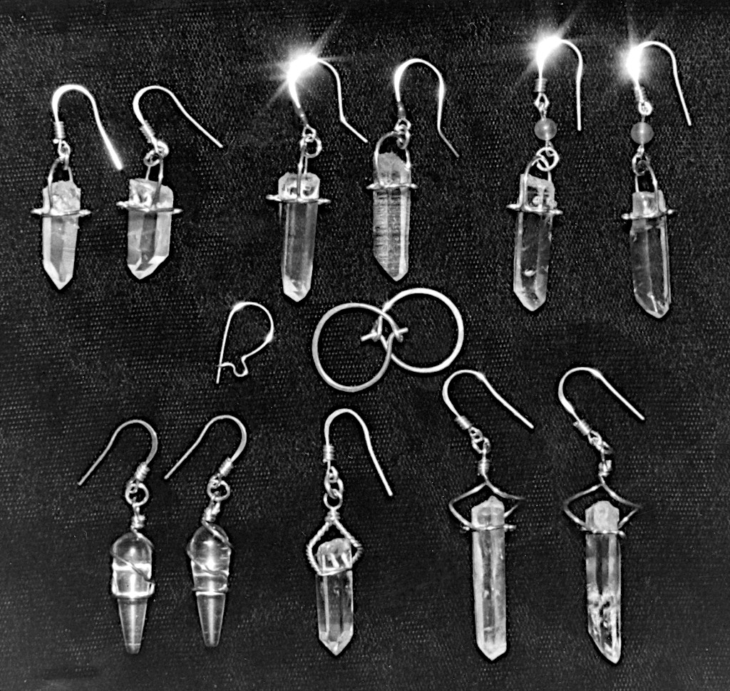 Quartz Crystal Earrings